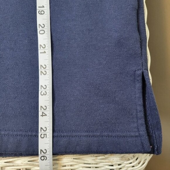 COTTAGE Cove Sweatshirt Button Cardigan Embroidery Winter Blue L - Picture 9 of 11